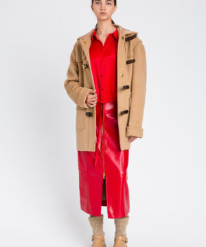 TWINSET 252LI2AAA Montgomery cammello con cappuccio