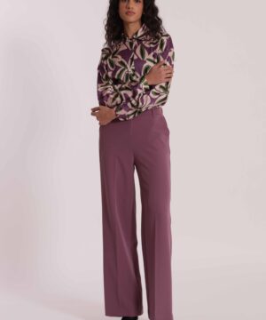 MIMÌ MUÀ Firenze ESAN-2906 Pantalone palazzo tecnico malva