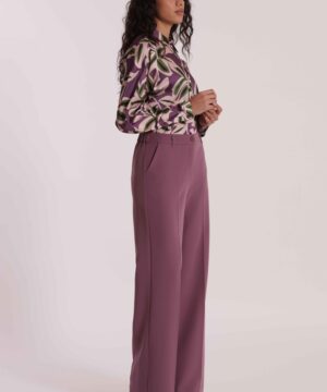 MIMÌ MUÀ Firenze ESAN-2906 Pantalone palazzo tecnico malva