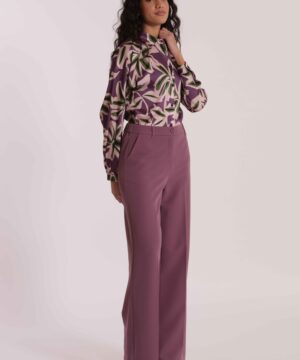 MIMÌ MUÀ Firenze ESAN-2906 Pantalone palazzo tecnico malva