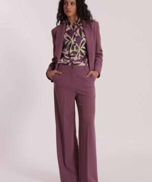 MIMÌ MUÀ Firenze ESAN-2906 Pantalone palazzo tecnico malva