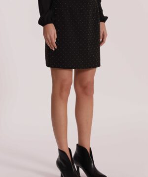 MIMÌ MUÀ Firenze MRAN-5289 Gonna corta nero con strass