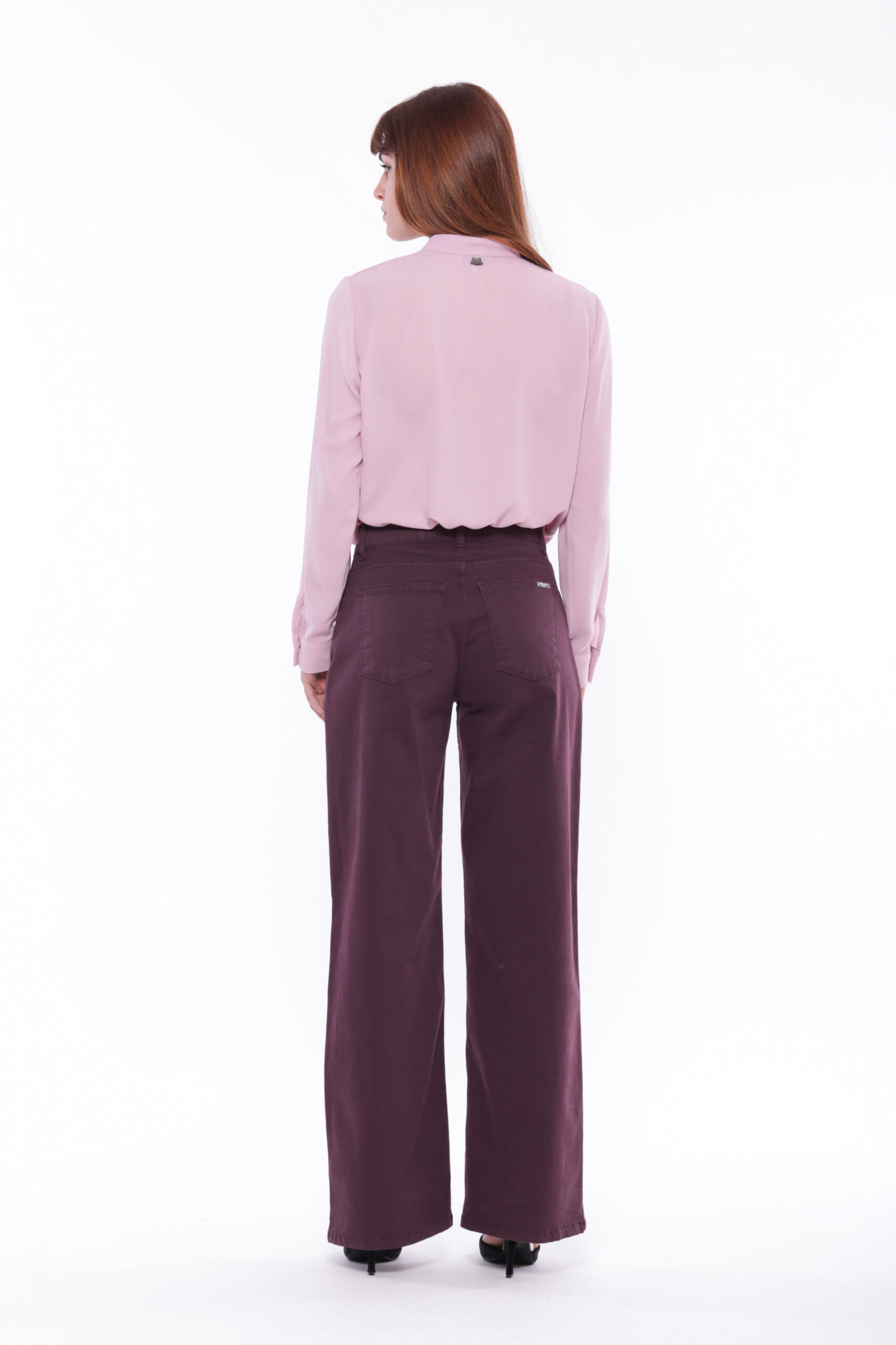 MIMÌ MUÀ Firenze LSAL-2666 Pantalone palazzo moro in bengalina