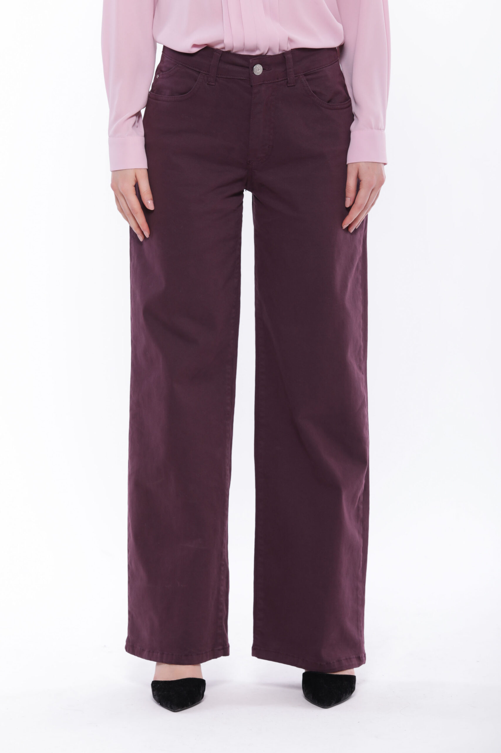 MIMÌ MUÀ Firenze LSAL-2666 Pantalone palazzo moro in bengalina
