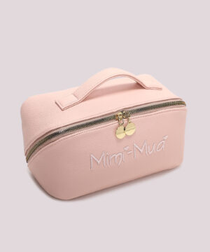 Alternative view of Beauty case set Mimì Muà Firenze rosa con scritta