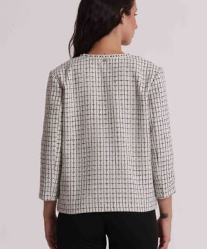 MIMÌ MUÀ Firenze SFAO-6629 Giacca in tweed bianco