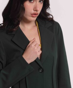 Alternative view of Mimì Muà Firenze – Giacca Monopetto "Verde Teal" in Punto Milano Made in Italy