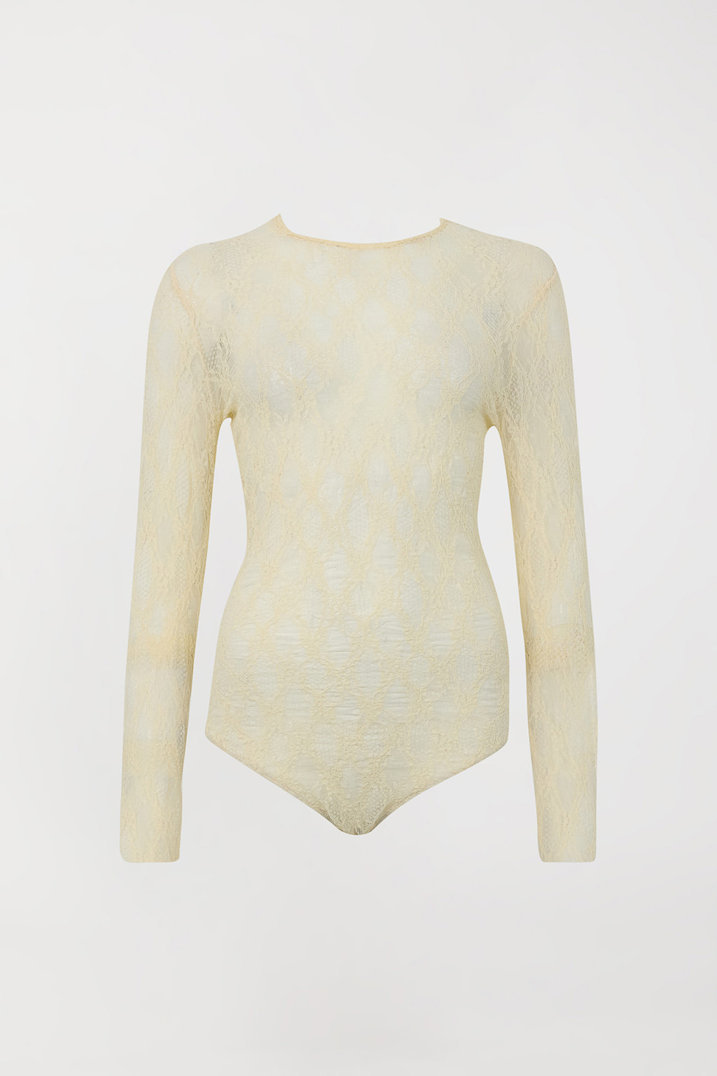 TWINSET – Body "Madreperla" in Pizzo Traforato con Girocollo - immagine 4
