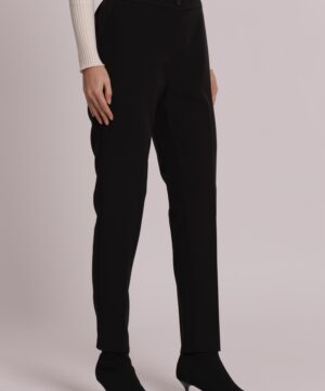 Mimì Muà Firenze – Pantalone a Sigaretta "Nero" in Tessuto Tecnico Made in Italy con Elastico in Vita - immagine 4