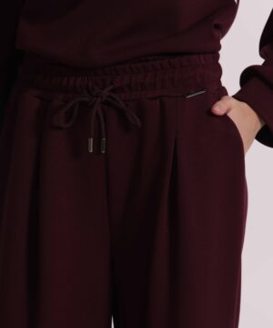 Alternative view of Mimì Muà Firenze – Pantalone di Felpa a Palazzo "Prugna" Made in Italy