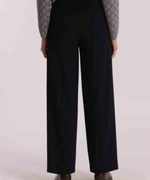 Mimì Muà Firenze – Pantalone a Palazzo "Blu" in Tessuto Crêpe Made in Italy - immagine 6