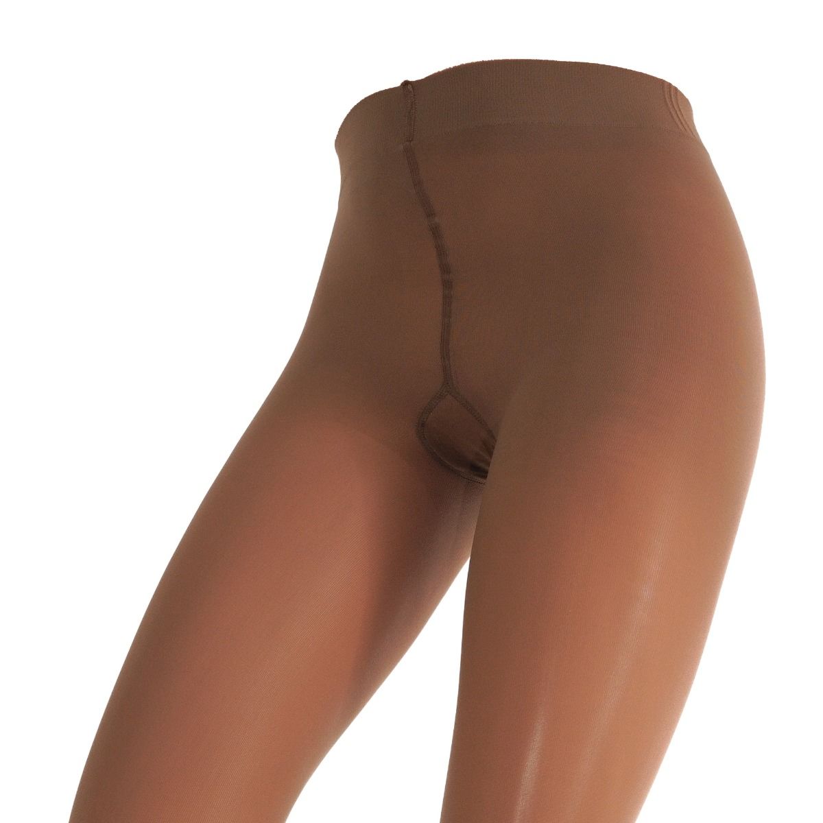 Trasparenze – Collant 40 Denari "Naturale" in Microfibra Evolution Made in Italy, Effetto Vellutato, Tutto Nudo e Tassello in Cotone - immagine 2