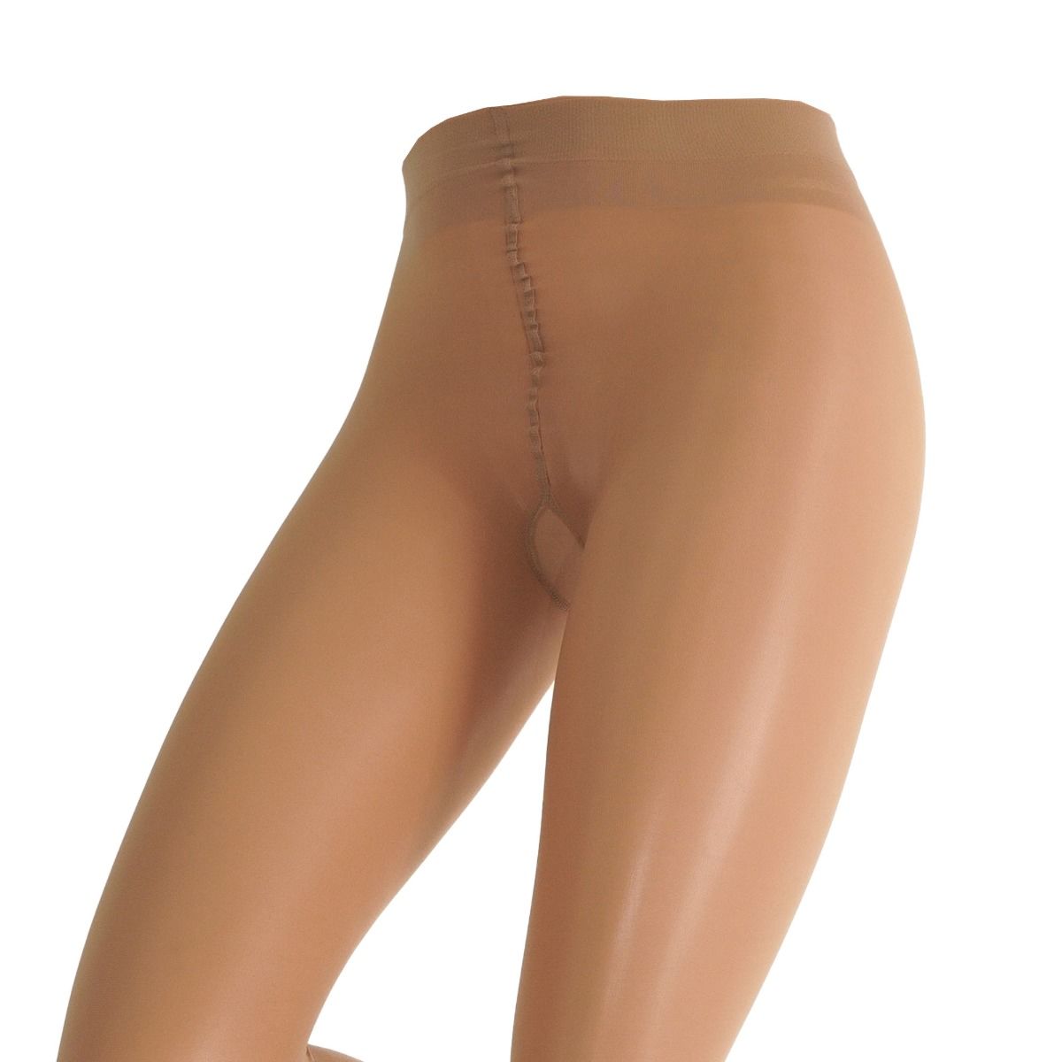 Trasparenze – Collant Setificato 40 Denari "Cosmetic" Made in Italy, Tutto Nudo, Filato Doppioricoperto e Tassello in Cotone - immagine 3